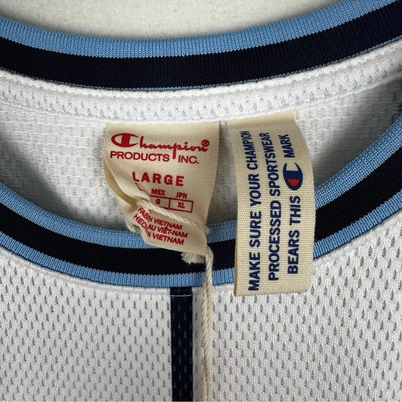 NWT Champion Men’s S, M, L Glen Rice 41 Jersey Blue Jay Mesh Top Retro Rare NBA - Picture 4 of 11